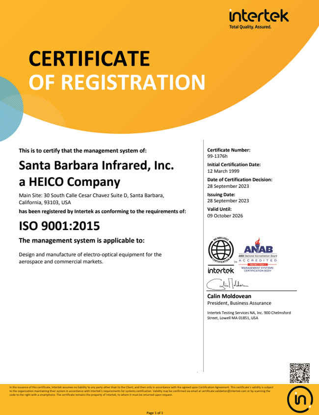 ISO 9001:2015 2023 Certification